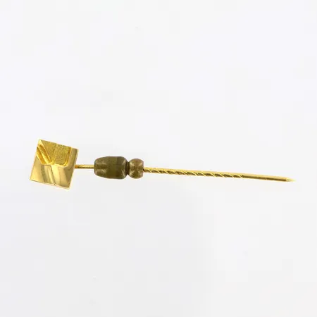 Kravattnål Lapponia, ca 50mm, stopp i metall, skev nål, 18K Vikt: 1,8 g
