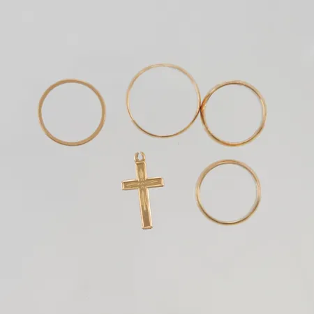 Diverse guld defekt/gravyr, 18K 17,6g.
