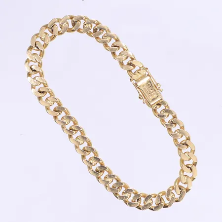 Armband pansar 18cm, bredd 6mm, Jo'Ans, 18K Vikt: 23,7 g