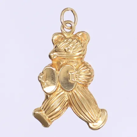 Hänge nalle 29x17mm 18K  Vikt: 1,9 g