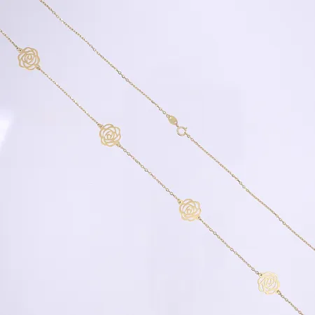 Halscollier 76cm bredd 1-11mm 18K  Vikt: 8,6 g