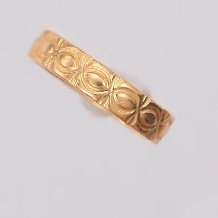 Ring mönstrad stl:14½, Flemming Uziel AB, 18K Vikt: 1,7 g