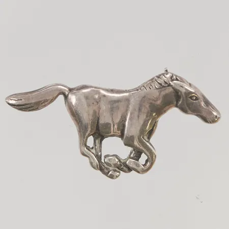 Brosch häst 40x20mm silver Vikt: 6,1 g