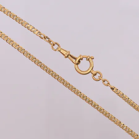 Klockkedja Pansar längd 41cm bredd 3mm, kattfot, 18K Vikt: 10,9 g