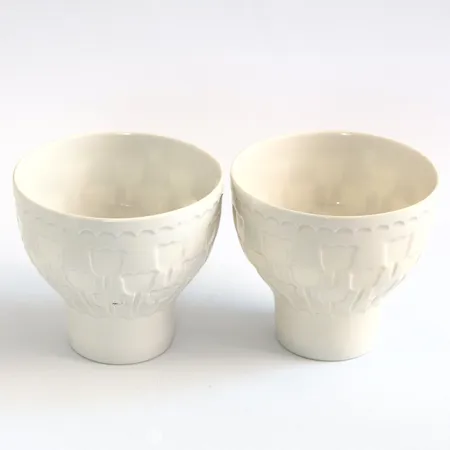 Två skålar, Porslin, höjd: 9,8cm, Gunnar Nylund, Rörstrand