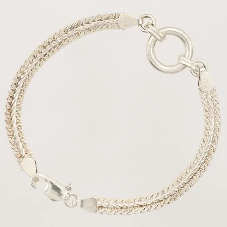 Armband längd 20cm bredd 5,5-15mm, defekt lås, 925/1000 silver Vikt: 9,7 g