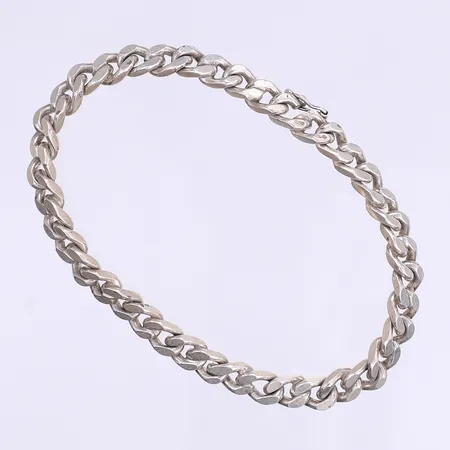 Armband pansarlänk 21cm bredd 6mm silver 925/1000  Vikt: 24,1 g