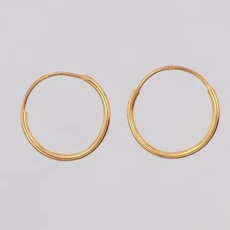 Örhängen ca Ø11mm, 18K Vikt: 0,2 g