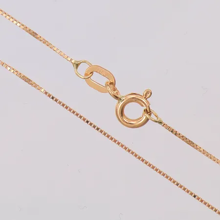 Kedja Venezia Guldfynd längd 41,5cm bredd ca 0,7mm, 18K Vikt: 1,3 g