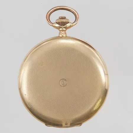 Fickur Marvin 14K 51mm innerboett i guld, gravyr, 14K bruttovikt 91g.