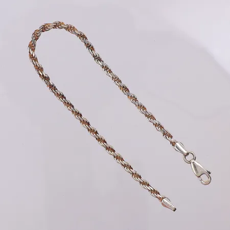 Armband Cordell 18cm bredd 3mm, 925/1000 silver Vikt: 5,1 g