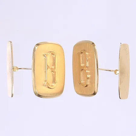 Ett par manschettknappar 29x20mm tillv. Alton 18K  Vikt: 11,6 g