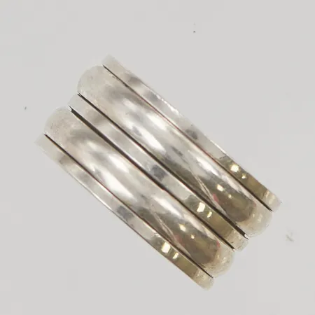 Ring stl:19½ rörlig dekor 925/1000 Silver 6,6g.