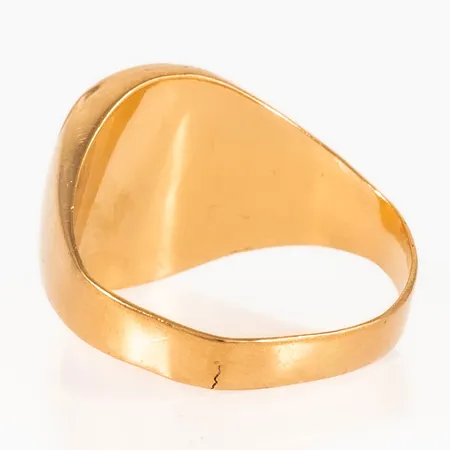 Klackring skev skena med spricka 18K 3,2g. 