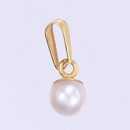 Hänge med pärla defekt ögla 18K Bruttovikt: 0,6g Vikt: 0,6 g