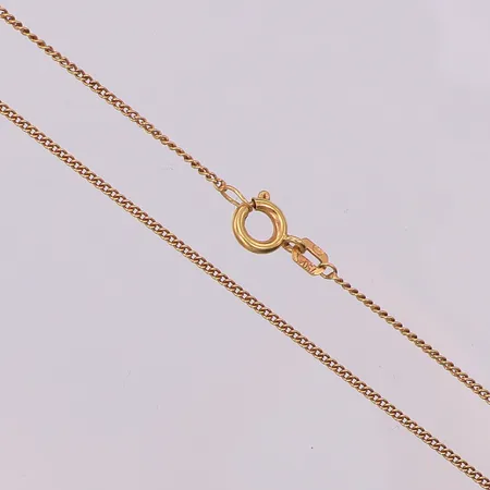 Kedja Pansar längd 46cm bredd 1,1mm, kattfot, 18K Vikt: 2,4 g