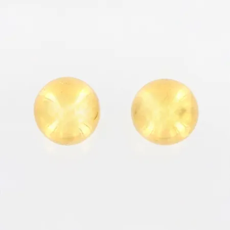 Ett par örhängen, kulor, Ø5,5mm, en stopp i gulmetall, 18K Vikt: 0,9 g