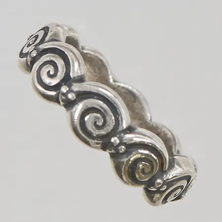 Ring Kalevala Koru "Vaskikäärme" stl:17½ bredd 6mm 925/1000 Silver 5,6g.