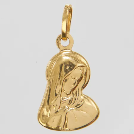 Hänge Madonna 25,1x12,2mm, italienska stämplar, 18K Vikt: 1,3 g