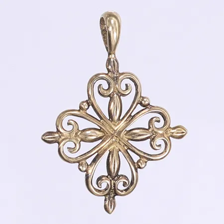 Hänge 38x26mm förgyllt silver något missfärgat 925/1000 Vikt: 3,1 g