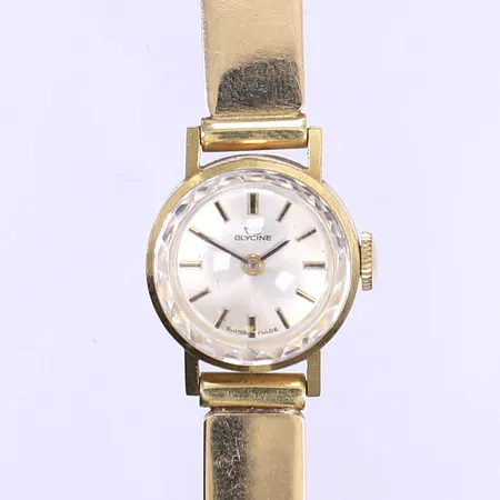 Damur Glycine, Ø16mm, manuell, boett och länk 18K, ej funktionstestad, boettnummer 1049655.368.8373, 18K Bruttovikt: 20,9g