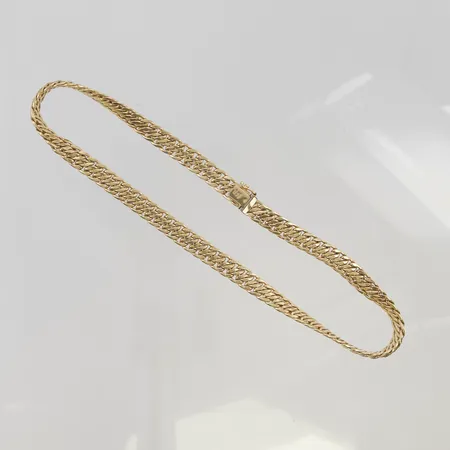 Collier 42,5cm bredd 8mm 18K 27,8g.