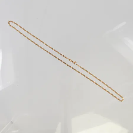 Kedja pansar 42cm bredd 2,2mm 18K 9,0g.