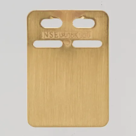 ID-Bricka, gravyr 18K 2,2g.