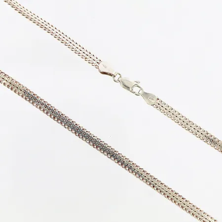 Kedja Manglad 43cm bredd:4mm, silver 925/1000 Vikt: 9,8 g
