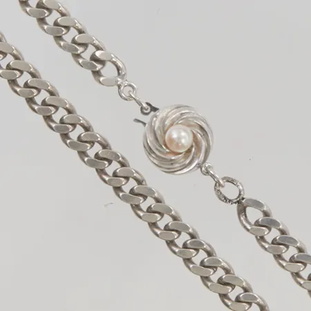 Kedja pansar 43cm bredd 6mm 925/1000 Silver 36,3g.