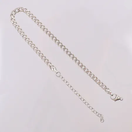 Armband Pansar längd 19,5-25,5 bredd 4,5mm, defekt lås, silver 925/1000 Vikt: 7,6 g
