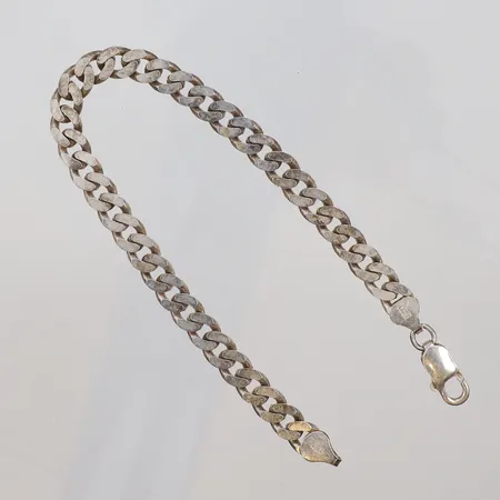 Armband Pansar 22,5cm bredd 7mm silver GHA 925/1000 Vikt: 20 g