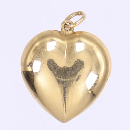 Hänge hjärta 20x15mm, ihåligt, 18K Vikt: 1,4 g