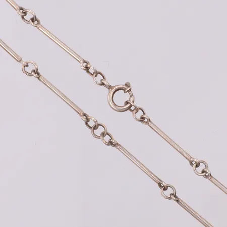Kedja stavlänk längd 60cm bredd 1,4mm, kattfot, silver 830/1000 Vikt: 8,5 g