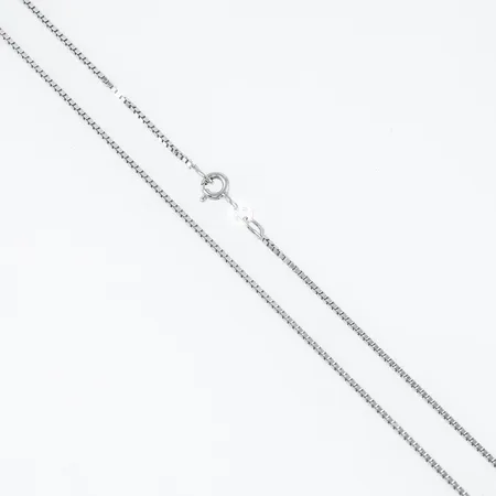 Kedja Guldfynd Venezia 42,5cm bredd 1mm vitguld 18K 4,0g. 