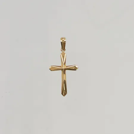 Hänge "kors" 22mm 18K 0,5g.
