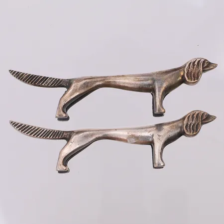 2 smörtaxar 9cm metall
