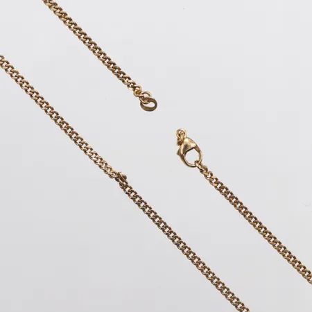 Kedja Pansar längd ca 75cm, bredd 2,5mm, defekt, 18K  Vikt: 18,9 g