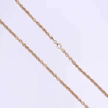 Halskedja 45cm bredd 3mm, Guldfynd, roséguld, 18K  Vikt: 5,6 g