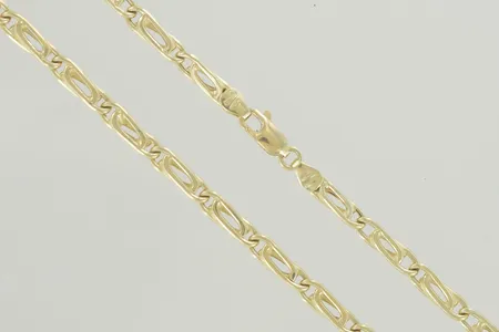 Halskedja längd 59,5 cm bredd 4 mm, 18K Vikt: 19,3 g