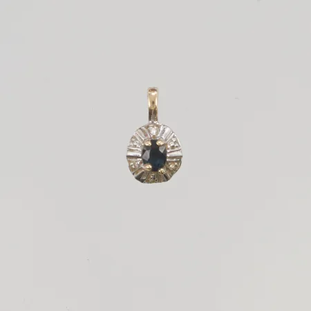 Hänge 11mm safir 18K 0,5g.
