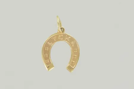 Hänge hästsko längd 1,5 cm, 18K  Vikt: 0,3 g