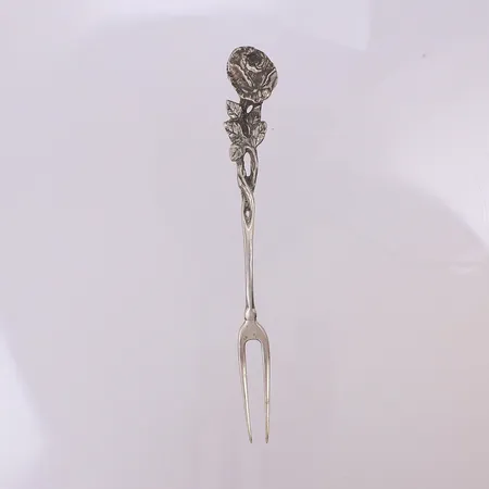 Gaffel modell Rosen 11cm, silver 830/1000 Vikt: 7,9 g