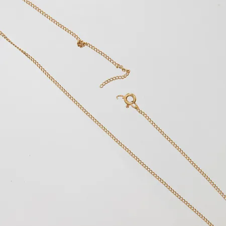 Kedja Pansar längd: 47,5cm, bredd: 1,5mm, defekt lås, 18K Vikt: 3,7 g