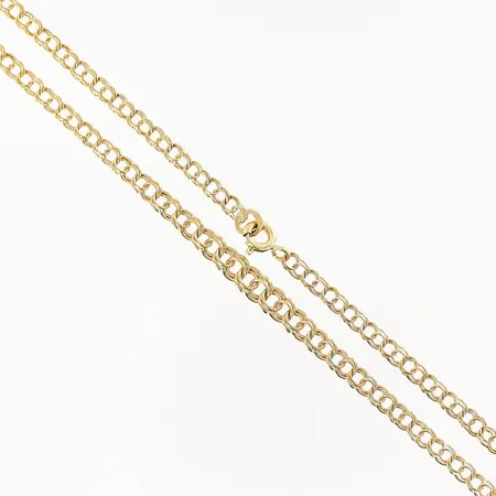 Collier doserad Bismarck Guldfynd längd 41cm, bredd 2,5-4mm, 18K Vikt: 5,1 g