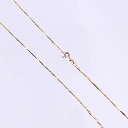 Halskedja Venezia 40,5cm bredd 1mm, lås ej i guld, 18K  Vikt: 4,1 g