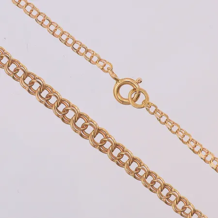 Collier Bismarck doserat längd 43,5cm bredd 2,2-4,3mm, NSE, 18K Vikt: 4,6 g