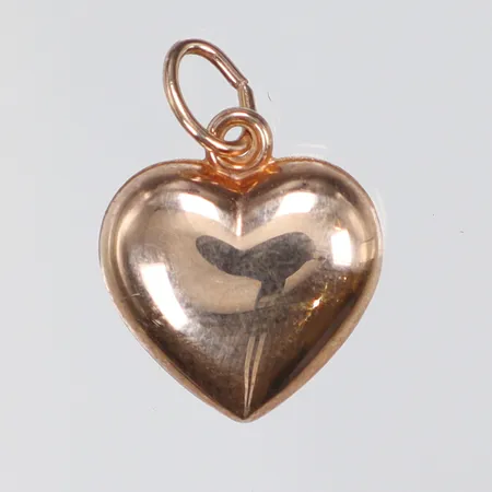 Hänge hjärta, 15x10mm inklusive ögla, 18K Vikt: 0,5 g