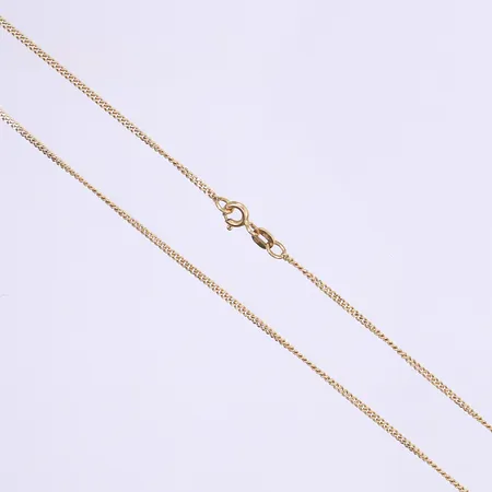 Halskedja pansar 51,5cm bredd 1mm 18K  Vikt: 4,1 g