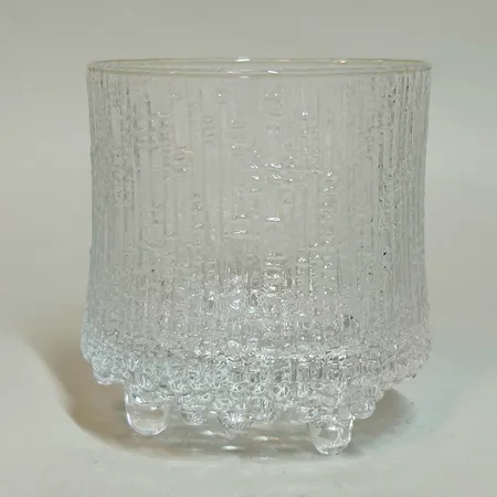 Udda glas "Ultima Thule" Tapio Wirkkala för Iittala Finland, höjd 9cm Ø8cm